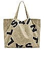 view 1 of 4 Large Tierra Totebag in Taupe & Jet Black