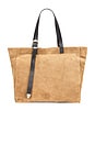 view 1 of 6 Haven Suede Tote in Biscuit Brown