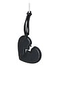 view 3 of 6 Brkn Heart Keyring in Black