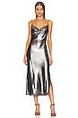 view 1 of 4 Hadley Metallic Dress in Silver