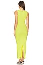view 3 of 4 Katarina Dress in Zest Lime Green