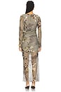 view 4 of 4 Hanako Mesh Dress in Emerge Olive Green