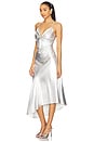 view 3 of 4 Alexia Dress in Metallic Silver