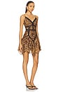 view 2 of 3 Zia Dress in Evia Golden Brown
