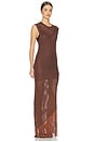 view 2 of 4 Jessie Dress in Burnt Brown