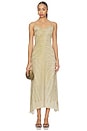 view 1 of 3 Leona Dress in Zebra Sand Gold