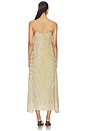 view 3 of 3 Leona Dress in Zebra Sand Gold