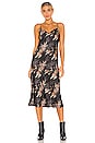 view 2 of 4 ROBE MI-LONGUE TIERNY in Charcoal Grey & Black