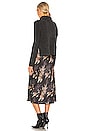view 4 of 4 ROBE MI-LONGUE TIERNY in Charcoal Grey & Black