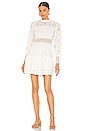 view 1 of 3 Annasia Broderie Dress in Chalk White