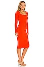 view 2 of 3 Bardi Rib Dress in Flame Red