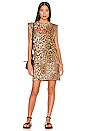 view 1 of 3 Leppo Gothic Coni Tank Dress in Leopard Yellow