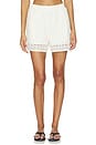view 1 of 6 Elma Crochet Short in Mallow White