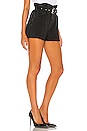 view 2 of 4 Hannah Paperbag Short in Washed Black