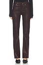 view 1 of 6 Haldan Coated Jean in Burgundy Red