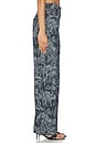 view 3 of 6 Blake Wide Leg in Printed Indigo