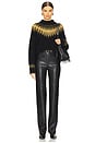 view 4 of 4 Clyde Funnel Neck in Black