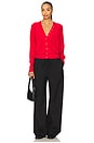 view 4 of 4 Honor Cardigan in Crimson Red