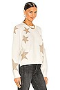 view 2 of 5 Star Sweater in Oatmeal & Gold