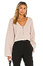 view 1 of 4 Enya Cardigan in Whisper Pink