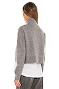 view 3 of 4 Lydia Shirt Jumper in Grey Marl & White