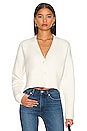 view 1 of 4 Vika Cardigan in Cream & White