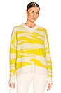 view 1 of 4 Tiga V-Neck Sweater in Sunshine & White