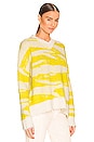view 2 of 4 Tiga V-Neck Sweater in Sunshine & White