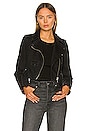 view 1 of 5 CHAQUETA MOTERA CORTA VAQUERA BALFERN in Washed Black