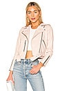 view 1 of 4 Balfern Biker Jacket in Powder Pink