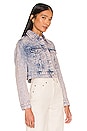view 2 of 4 Jinx Cropped Denim Jacket in Snow Lilac