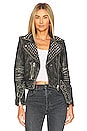 view 1 of 4 Balfern Studded Biker Jacket in Black