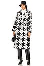view 2 of 4 Mabel Houndstooth Coat in Black & White