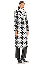view 3 of 4 Mabel Houndstooth Coat in Black & White