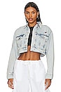 view 1 of 4 Cona Cropped Jacket in Light Indigo