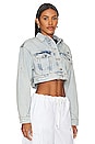 view 2 of 4 Cona Cropped Jacket in Light Indigo
