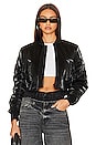 view 1 of 5 Callie Shine Bomber in Black