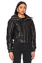 view 2 of 4 Sloane Padded Leather Jacket in Black
