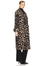 view 3 of 4 Mabel Coat in Leopard Brown