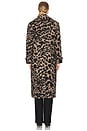 view 4 of 4 Mabel Coat in Leopard Brown