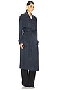 view 3 of 4 Linnie Trench in Blueberry Blue