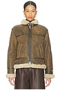 view 2 of 5 BLOUSON LOREL in Vintage Brown