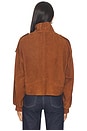 view 4 of 5 BLOUSON LOWDEN SUEDE in Cognac Brown