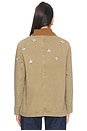 view 4 of 6 BLOUSON BEX DENIM in Vintage Sand Brown