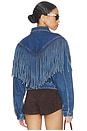 view 5 of 6 CHAQUETA MARLENE TASSEL in Dark Indigo