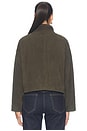 view 5 of 5 Ryder Suede Jacket in Khaki Green