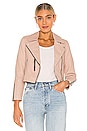 view 1 of 4 Kaissa Biker Jacket in Peony Pink
