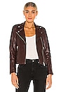 view 1 of 4 Dalby Biker Jacket in Oxblood Brown
