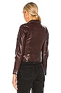 view 3 of 4 Dalby Biker Jacket in Oxblood Brown