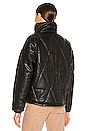 view 4 of 5 Bon Leather Puffer Jacket in Black